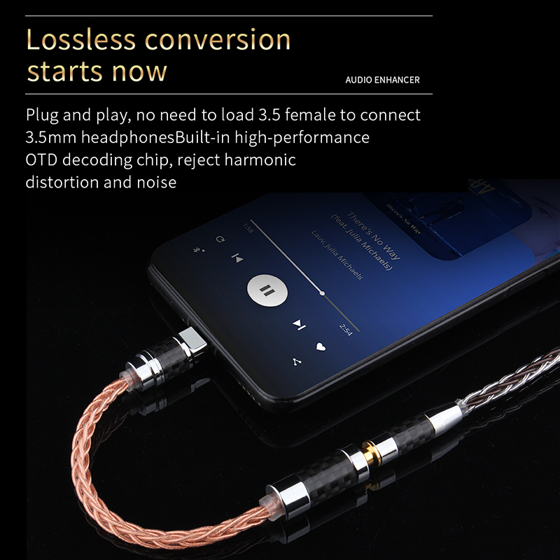 YYTCG Type-C To 2.5/3.5/4.4mm  - Wired Earphone Lightning 评论和价格
