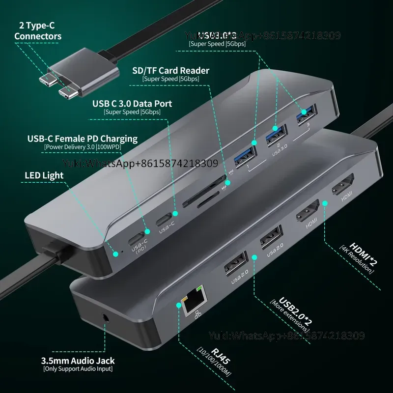 Hot Selling Dual Display Scree - Usb Hub Type C 评论和价格