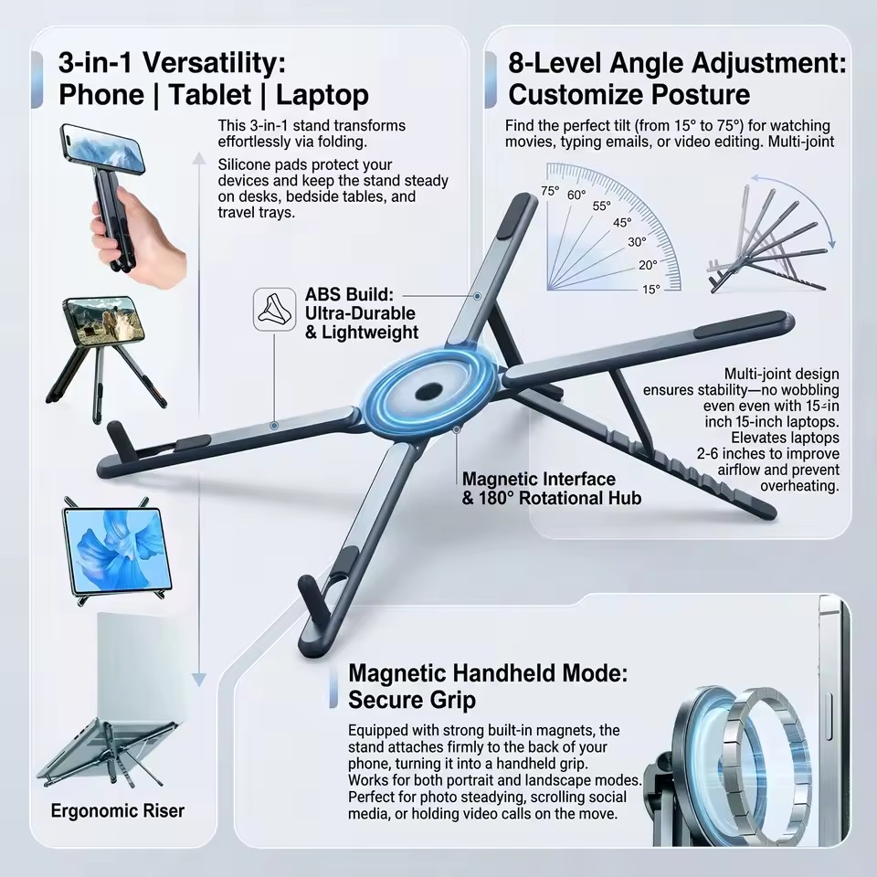 Portable Magnetic Phone Holder - Tablet Lap Desk 评论和价格