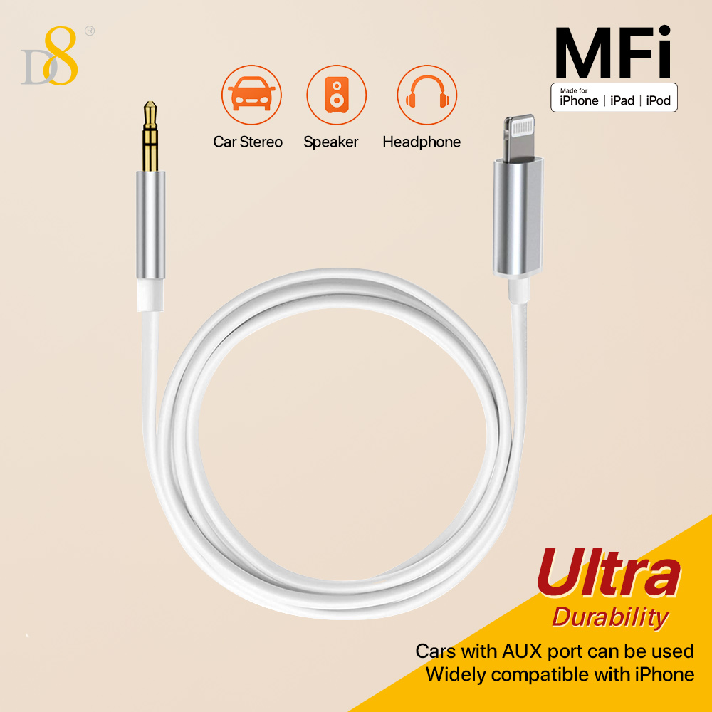 D8  Lightning  to 3.5mm Audio  - Wired Earphone Lightning 评论和价格