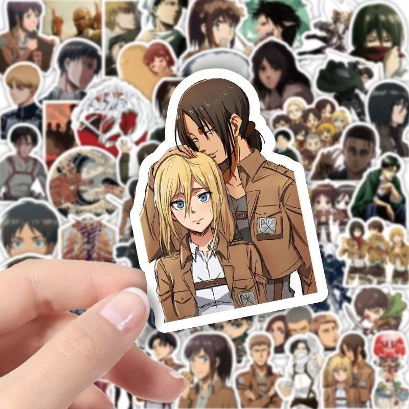 60Pcs Attack on Titan Anime St - Tablet Cute Accessories 评论和价格