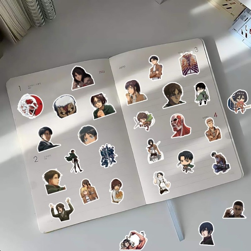60Pcs Attack on Titan Anime St - Tablet Cute Accessories 评论和价格