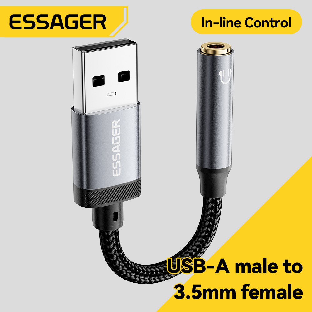 Essager USB To 3.5mm Audio Cab - Wired Earphone Lightning 评论和价格