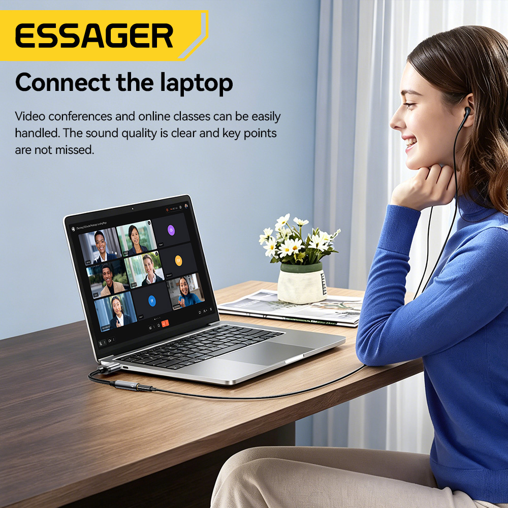 Essager USB To 3.5mm Audio Cab - Wired Earphone Lightning 评论和价格