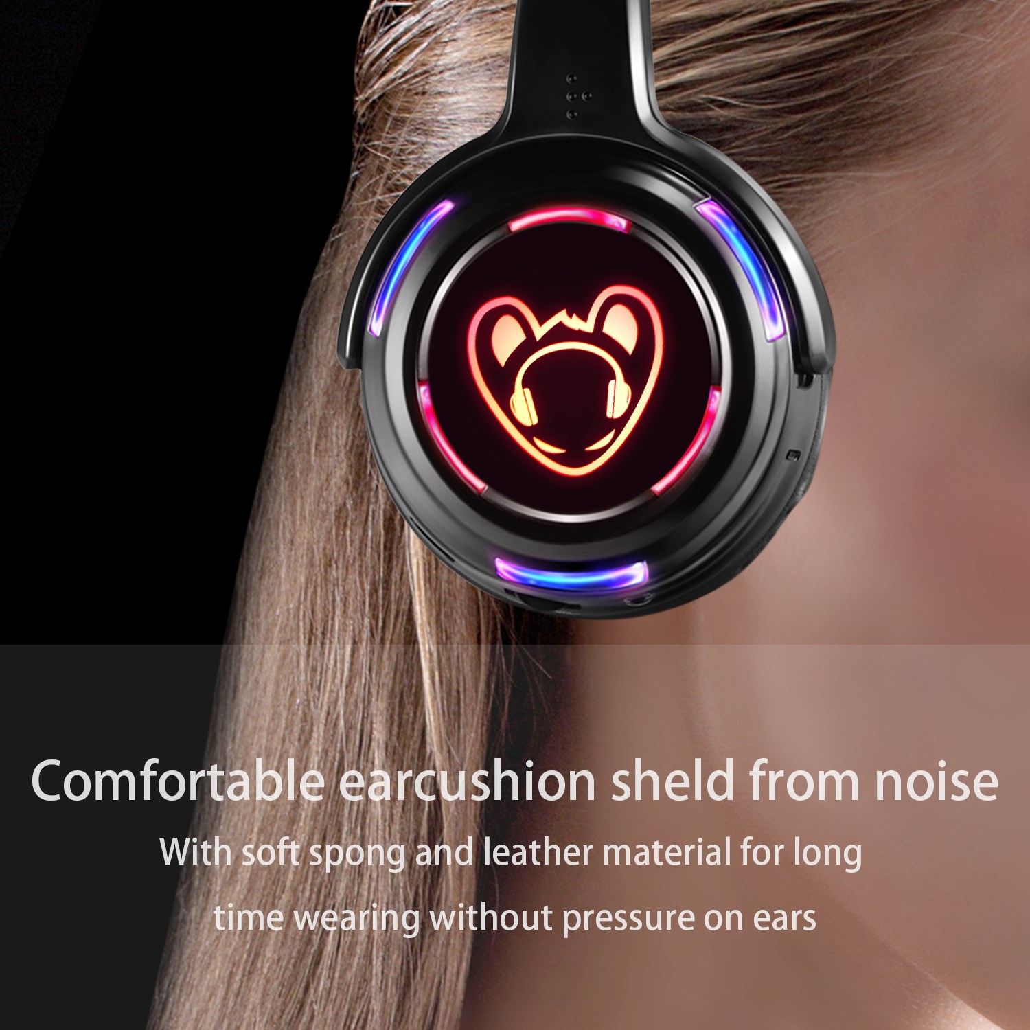 LED Flashing Light Silent Disc - Wired Earphone Lightning 评论和价格